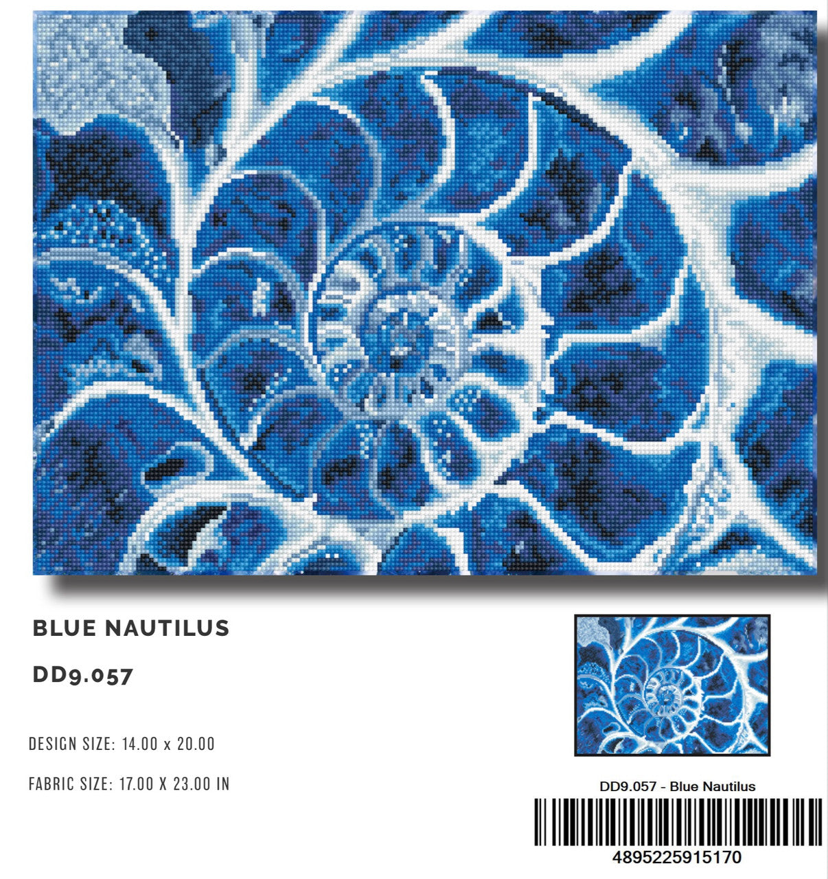Diamond Dotz Blue Nautilus